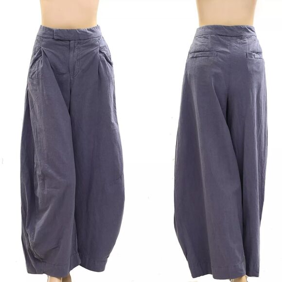 Free People Tegan Washed Barrel Trousers Pants Cotton High Waisted M NEW 278452 - Picture 10 of 10